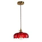 Xzhgcee Vintage Pendant Fixtures: Red Lights Hardwire. Fixed Price $73.22.