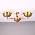 3 Lights Elegant Ceiling Pendant Lamp Brass Patina Finish Made Of Raw. Fixed Price $355.00.