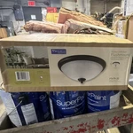 Progress Lighting Pavilion Collection P3479-20 Flushmount Antique Bronze Glass. Fixed Price $20.99.