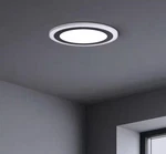 Hampton Bay Clement 13IN Black Indoor Led Flush Mount Color Changing Night Light. Fixed Price $24.99.