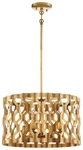 Metropolitan N6773-293 Gold Coronade 4-LIGHT 18"W Pendant With Metal Shade. Fixed Price $503.20.