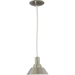 Volume Lighting 1-LIGHT Brushed Nickel Interior Pendant. Fixed Price $22.99.