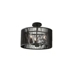 Kalco Lighting Morre 3 16" Pendant/semi Flush, Black Iron - 507540BI. Fixed Price $421.00.