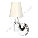 Hudson Valley Lighting Dayton Single 12" Tall Polished Nickel Wall Sconce. Fixed Price $218.49.