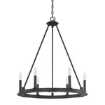 Zs Capital Lighting Pearson 26" Chandelier Black Iron 4916BI-000. Fixed Price $280.00.