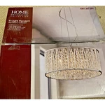 New! Saynsberry 6 Light Polished Chrome Flush Mount Round Crystal Chandelier. Fixed Price $80.00.