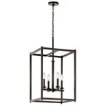 Crosby 4-LIGHT Olde Bronze Contemporary Candle Foyer Pendant Kichler. Fixed Price $281.90.