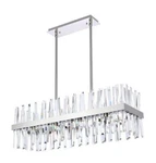 Crystal Chandelier Chrome Kitchen Island Dining Room Ceiling Light Fixture 36". Fixed Price $1079.67.