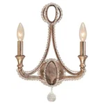 Crystorama 6762-DT Garland 2-LIGHT Hand Cut Crystal Sconce Distressed Twilight. Fixed Price $198.84.