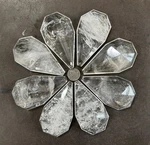 Natural Rock Crystal Chandelier Sconce Quartz Pendant Flat Kite Diamond 102M 8PC. Fixed Price $282.00.