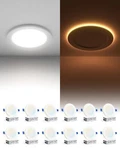 Ensenior 12 Pack 4 Inch Led Recessed Ceiling With Night Light, Dimmable.... Fixed Price $127.68.