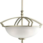 Progress Lighting P3349-117 Platinum 3-LIGHT Semi-flush Etched Mist Glass Shade. Fixed Price $69.99.