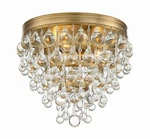 Crystorama Lighting Group 135 Calypso 11"W Flush Mount - Gold. Fixed Price $438.00.