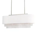 Livex Lighting 51124 Nickel Carlisle 3-LIGHT 31"W Crystal Linear Chandelier. Fixed Price $679.96.