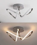 Jonathan Lighting JYL1701 Chantelle 20"W Led Flush Mount - Nickel. Fixed Price $75.00.