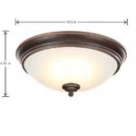 New! Hampton Bay Clifton 11 In. Oil Rubbed Bronze Selectable Led Flush Mount. Fixed Price $28.99.