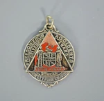Antique Freedom From Accidents Birmingham Safety First Council Pendant C1930. Fixed Price $28.28.