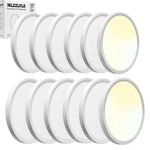 12PK White Led Flush Mount Ceiling Light FIXTURE,24W Super Slim L.... Fixed Price $144.92.