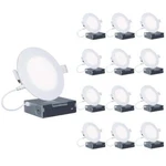 Infibrite Canless Recessed Lighting Kit 6" 6000K Clear White 12W 1050LM 12-PACK. Fixed Price $201.54.