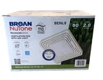 Broan Nutone Roomside Series 80 Cfm Bath Exhaust Fan W/ Led Light Model BENL8. Fixed Price $49.95.