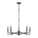 Gardner 5-LIGHT Chandelier In Champagne Mist. Fixed Price $502.00.