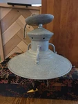 Vintage Industrial Galvanized Metal Pendant Light Fixture Hanging Ceiling Lamp. Fixed Price $25.00.