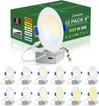 12 Pack 4 Inch 5CCT Ultra-thin Led Recessed Ceiling Light With Junction Box, 270. Fixed Price $95.17.