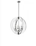 Quorum Broadway Light 24 Pendant, Polished Nickel 606-6-62. Fixed Price $308.00.