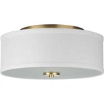 Progress Lighting P350130 Inspire 2 13"W Flush Mount Drum - Brass. Fixed Price $79.99.