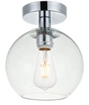 Living District LD2204C Baxter 1 Light 8 Inch Chrome Flush Mount Ceiling. Fixed Price $19.95.