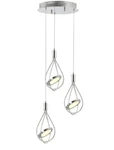 Johnathan Y Orion Cluster Ceiling Dining Lights Chrome Pendant Teardrop New 11". Fixed Price $14.16.