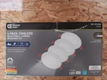 Commercial Electric 4" Canless Dimmable Recessed Led Light Kit 4-PACK. Fixed Price $49.40.