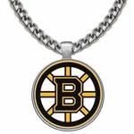 Large Boston Bruins Stainless Steel Chain Pendant Necklace Free Ship D5. Fixed Price $25.95.