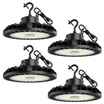 Ufo Led High Bay Light 150W 4 Pack, 5000K 21,000LM, 0-10V Dimmable, Us Plug 5.... Fixed Price $696.08.