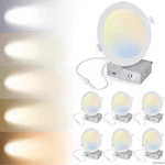 Yrpopp 6 Pack Inch Ultra-thin Led Recessed Ceiling Lights. Fixed Price $38.11.