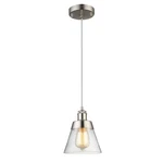 Modern Glass Pendant With Handblown Clear Seeded Shade, One-light.... Fixed Price $51.90.