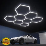 Litezone Hexagon Garage Lights 8-HEX 350W 5000K Led Shop. Fixed Price $134.99.