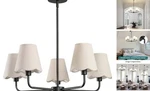 Chandelier For Dining Room Farmhouse Fixture 5-LIGHT Black. Fixed Price $136.93.