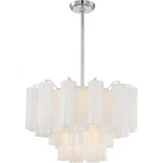 Crystorama ADD-308-CH-WH Addis Chandelier Polished Chrome. Fixed Price $1038.40.