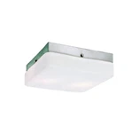 Trans Globe 8871 Cabernet 2-LIGHT Brushed Nickel Flush Mount With Frosted Shade. Fixed Price $59.99.