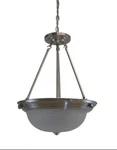 Trans Globe 8912 Bn Three Light Pendant Chandelier Brushed Nickel Finish. Fixed Price $180.00.