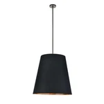 Alora Calor 3LT 25" Pendant, Black Linen/gold Parchment/bronze - PD311025UBBG. Fixed Price $516.00.