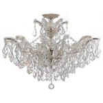 Crystorama 4439-CH-CL-SAQ Ceiling Maria Theresa Semi-flush Mount Polished Chrome. Fixed Price $2734.02.