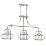 Quoizel TRG338 Trilogy Light 38"W Linear Chandelier - Nickel. Fixed Price $519.99.