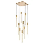 Elegant Lighting Weston 9-LIGHT Modern Metal And Crystal Pendant Satin Gold. Fixed Price $1262.00.