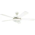 Ciata 52 In. Integrated Led Indoor Comet White Reversible Ceiling Fan With Light. Fixed Price $67.84.