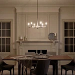 Kichler 43859 Nickel Finish Erzo 6-LIGHT 1 Tier Chandelier. Fixed Price $319.97.