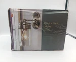 Allen + Roth Vallymede Farmhouse Vanity Light Brushed Nickel Finish 0612662 Nib. Fixed Price $38.99.