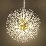 Qamra Modern Crystal Gold Chandeliers, Firework Dandelion Sputnik .... Fixed Price $303.19.