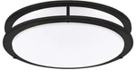 16" Black Flush Mount Ceiling Light - Classic Styling With Modern Edge. Fixed Price $24.99.